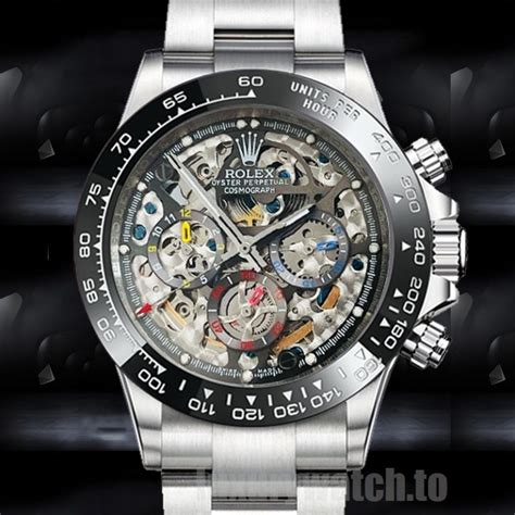 new rolex daytona skeleton|Rolex daytona watch 2021.